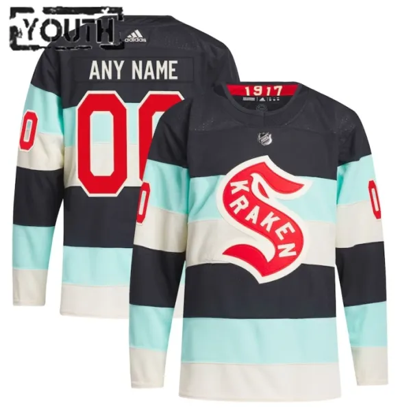 Adidas Seattle Kraken Personalisiert 23/24 Winter Classic Authentic Trikot - Kinder (Blau) Adidas Seattle Kraken Personalisiert 23/24 Winter Classic Authentic Trikot - Kinder (Blau)