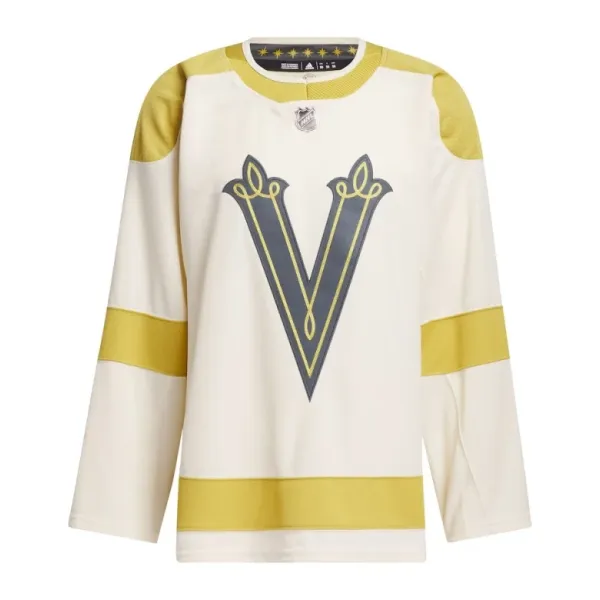 Adidas Vegas Golden Knights Personalisiert 23/24 Winter Classic Authentic Trikot - Herren (Cream)