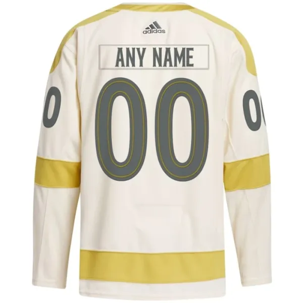 Adidas Vegas Golden Knights Personalisiert 23/24 Winter Classic Authentic Trikot - Herren (Cream)