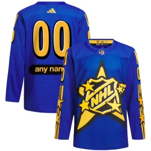 Adidas x Drew House NHL Game Personalisiert All Star 2024 Authentic Trikot - Herren (Blau)