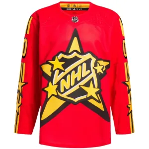 Adidas x Drew House NHL Game Personalisiert All Star 2024 Authentic Trikot - Herren (Rot)