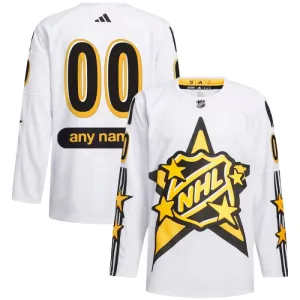 Adidas x Drew House NHL Game Personalisiert All Star 2024 Authentic Trikot - Herren (Weiss)