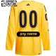 Adidas x Drew House NHL Game Personalisiert All Star 2024 Authentic Trikot - Kinder (Gelb)