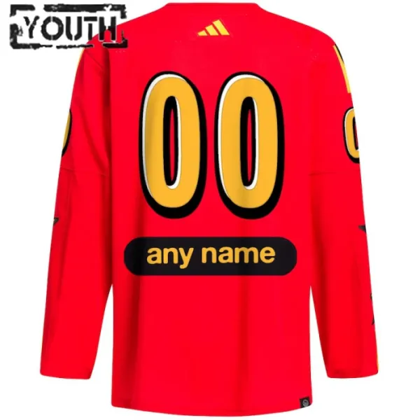 Adidas x Drew House NHL Game Personalisiert All Star 2024 Authentic Trikot - Kinder (Rot)