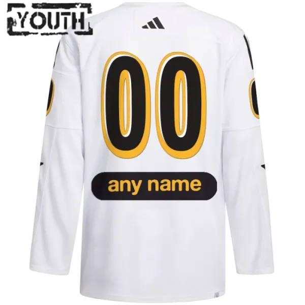 Adidas x Drew House NHL Game Personalisiert All Star 2024 Authentic Trikot - Kinder (Weiss)