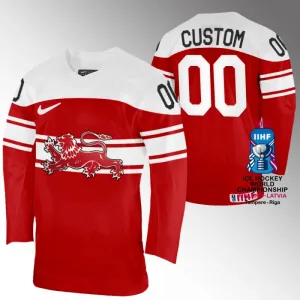 Dänemark Personalisiert IIHF World Championship 2023 Trikot - Herren (Rot) Dänemark Personalisiert IIHF World Championship 2023 Trikot - Herren (Rot)