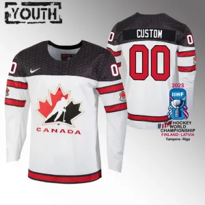 Kanada Personalisiert IIHF World Championship 2023 Trikot - Kinder (Weiss) Kanada Personalisiert IIHF World Championship 2023 Trikot - Kinder (Weiss)
