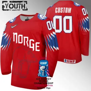 Norwegen Personalisiert IIHF World Championship 2023 Trikot - Kinder (Rot) Norwegen Personalisiert IIHF World Championship 2023 Trikot - Kinder (Rot)