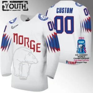 Norwegen Personalisiert IIHF World Championship 2023 Trikot - Kinder (Weiss) Norwegen Personalisiert IIHF World Championship 2023 Trikot - Kinder (Weiss)