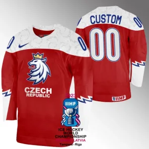 Tschechien Personalisiert IIHF World Championship 2023 Trikot - Herren (Rot) Tschechien Personalisiert IIHF World Championship 2023 Trikot - Herren (Rot)