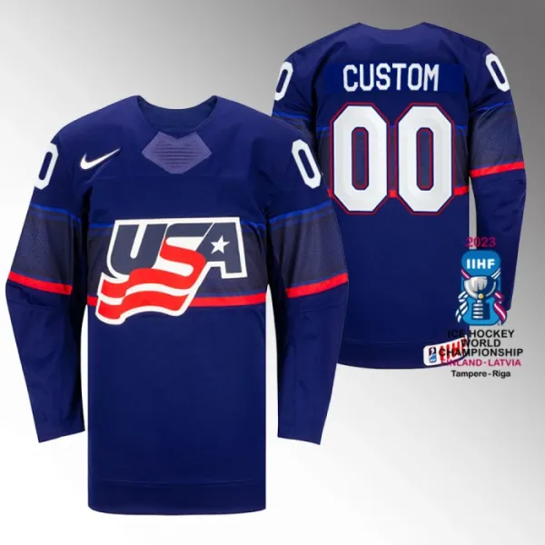 USA Personalisiert IIHF World Championship 2023 Trikot - Herren (Blau) USA Personalisiert IIHF World Championship 2023 Trikot - Herren (Blau)