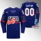 USA Personalisiert IIHF World Championship 2023 Trikot - Herren (Blau)