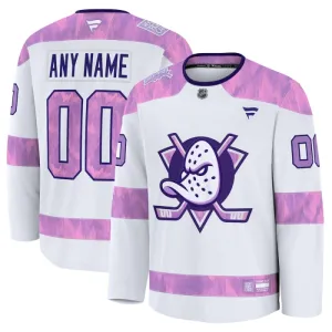 Fanatics Anaheim Ducks Hockey Fights Cancer Personalisiert 24/25 Practice Trikot - Herren (Weiss) Fanatics Anaheim Ducks Hockey Fights Cancer Personalisiert 24/25 Practice Trikot - Herren (Weiss)