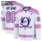 Fanatics Anaheim Ducks Hockey Fights Cancer Personalisiert 24/25 Practice Trikot - Kinder (Weiss)