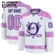 Fanatics Anaheim Ducks Hockey Fights Cancer Personalisiert 24/25 Practice Trikot - Kinder (Weiss) Fanatics Anaheim Ducks Hockey Fights Cancer Personalisiert 24/25 Practice Trikot - Kinder (Weiss)