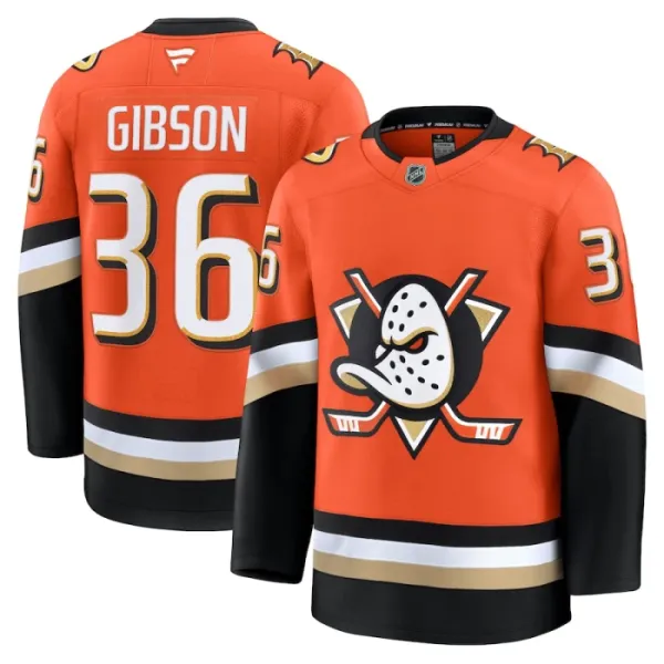 Fanatics Anaheim Ducks John Gibson 24/25 Home Premium Trikot - Herren (Orange) Fanatics Anaheim Ducks John Gibson 24/25 Home Premium Trikot - Herren (Orange)