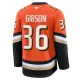 Fanatics Anaheim Ducks John Gibson 24/25 Home Premium Trikot - Herren (Orange)