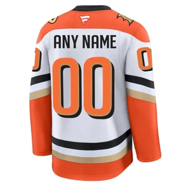 Fanatics Anaheim Ducks Personalisiert 24/25 Away Premium Trikot - Herren (Weiss)