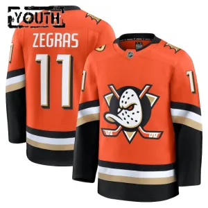 Fanatics Anaheim Ducks Trevor Zegras 24/25 Home Premium Trikot - Kinder (Orange)