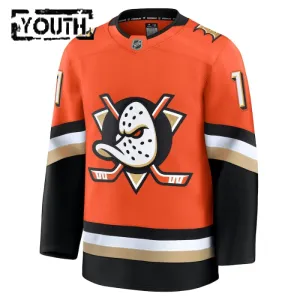 Fanatics Anaheim Ducks Trevor Zegras 24/25 Home Premium Trikot - Kinder (Orange)