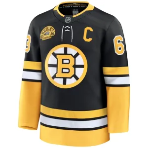Fanatics Boston Bruins Brad Marchand 100 Jahre Jubiläum 24/25 Alternate Premium Trikot - Herren (Schwarz)