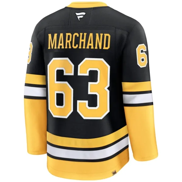 Fanatics Boston Bruins Brad Marchand 100 Jahre Jubiläum 24/25 Alternate Premium Trikot - Herren (Schwarz)