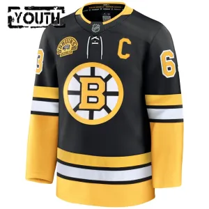 Fanatics Boston Bruins Brad Marchand 100 Jahre Jubiläum 24/25 Alternate Premium Trikot - Kinder (Schwarz)