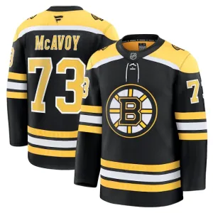 Fanatics Boston Bruins Charlie McAvoy 24/25 Home Premium Trikot - Herren (Schwarz)