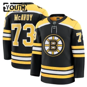 Fanatics Boston Bruins Charlie McAvoy 24/25 Home Premium Trikot - Kinder (Schwarz)