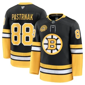 Fanatics Boston Bruins David Pastrnak 100 Jahre Jubiläum 24/25 Alternate Premium Trikot - Herren (Schwarz)
