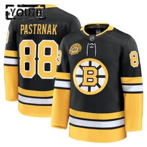 Fanatics Boston Bruins David Pastrnak 100 Jahre Jubiläum 24/25 Alternate Premium Trikot - Kinder (Schwarz)