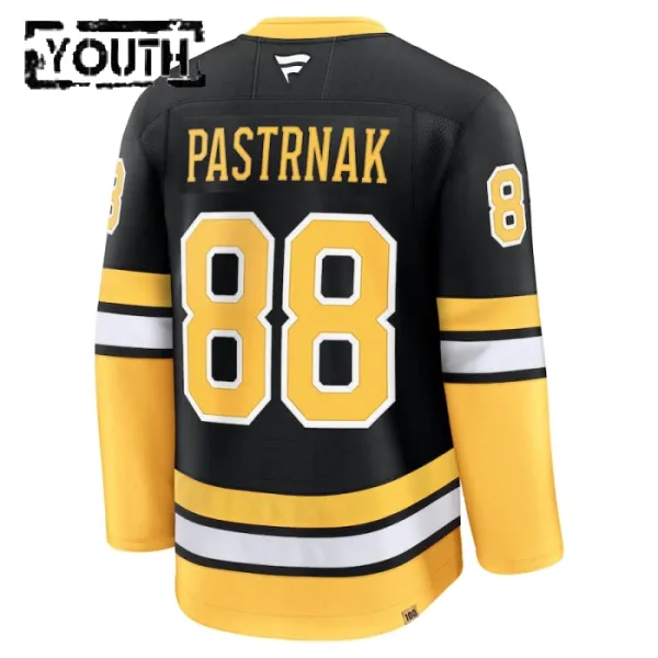 Fanatics Boston Bruins David Pastrnak 100 Jahre Jubiläum 24/25 Alternate Premium Trikot - Kinder (Schwarz)