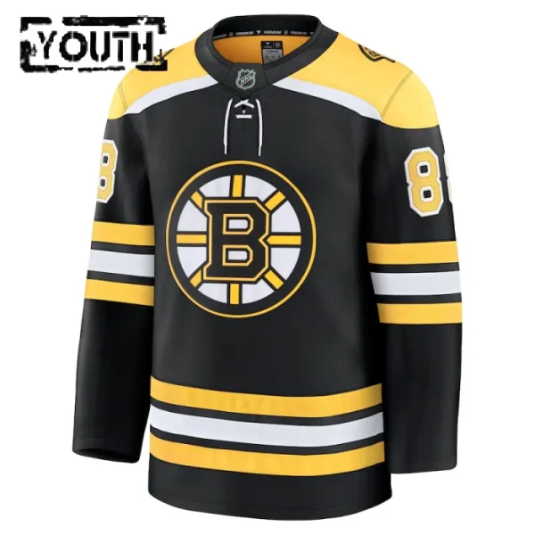 Fanatics Boston Bruins David Pastrnak 24/25 Home Premium Trikot - Kinder (Schwarz)