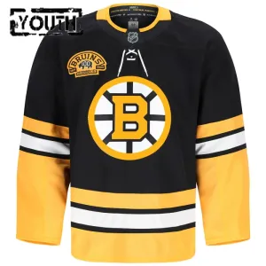 Fanatics Boston Bruins Personalisiert 100 Jahre Jubiläum 24/25 Alternate Premium Trikot - Kinder (Schwarz)