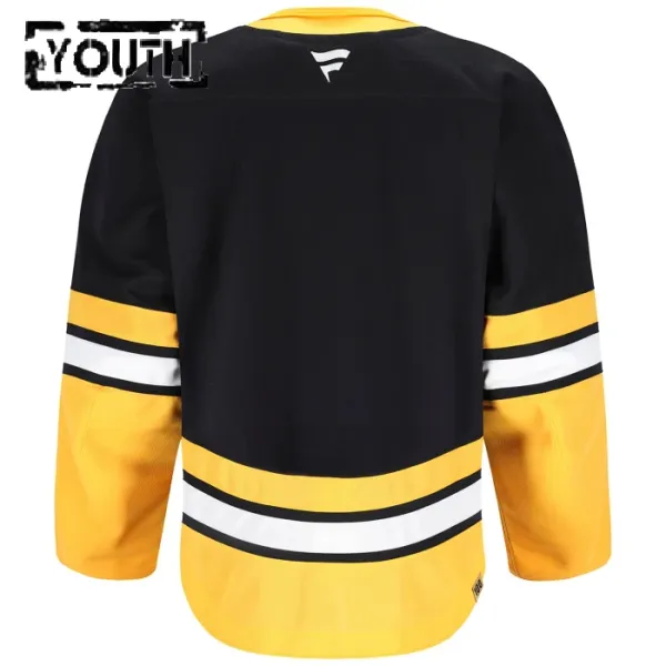 Fanatics Boston Bruins Personalisiert 100 Jahre Jubiläum 24/25 Alternate Premium Trikot - Kinder (Schwarz)
