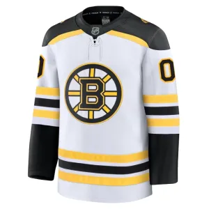 Fanatics Boston Bruins Personalisiert 24/25 Away Premium Trikot - Herren (Weiss)