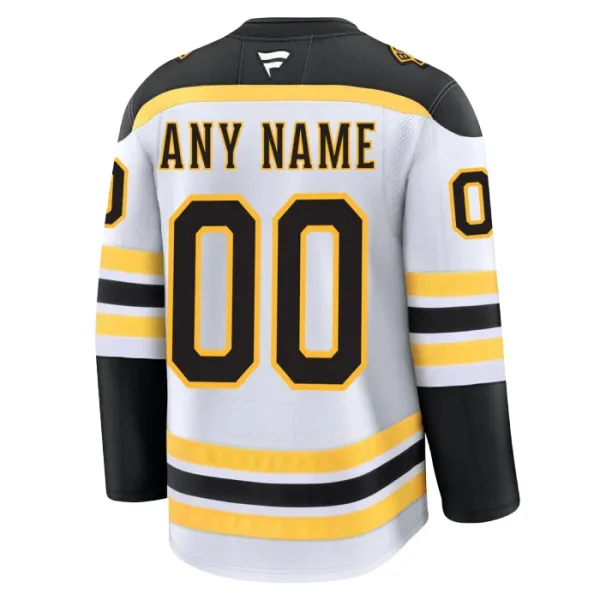 Fanatics Boston Bruins Personalisiert 24/25 Away Premium Trikot - Herren (Weiss)