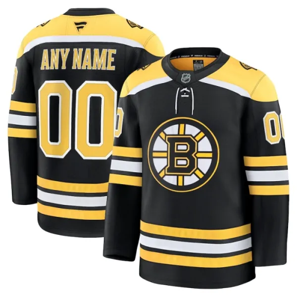 Fanatics Boston Bruins Personalisiert 24/25 Home Premium Trikot - Herren (Schwarz) Fanatics Boston Bruins Personalisiert 24/25 Home Premium Trikot - Herren (Schwarz)