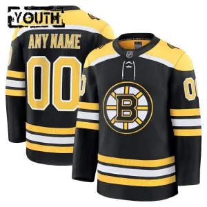 Fanatics Boston Bruins Personalisiert 24/25 Home Premium Trikot - Kinder (Schwarz)
