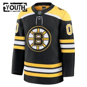 Fanatics Boston Bruins Personalisiert 24/25 Home Premium Trikot - Kinder (Schwarz)