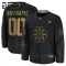 Fanatics Boston Bruins Personalisiert 24/25 Military Appreciation Practice Trikot - Kinder (Schwarz)