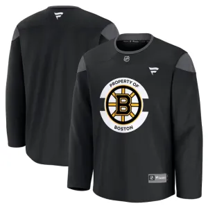 Fanatics Boston Bruins Team Personalisiert 24/25 Practice Trikot - Herren (Schwarz)