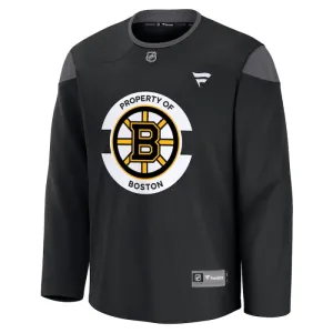 Fanatics Boston Bruins Team Personalisiert 24/25 Practice Trikot - Herren (Schwarz)