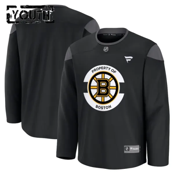Fanatics Boston Bruins Team Personalisiert 24/25 Practice Trikot - Kinder (Schwarz) Fanatics Boston Bruins Team Personalisiert 24/25 Practice Trikot - Kinder (Schwarz)