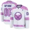 Fanatics Buffalo Sabres Hockey Fights Cancer Personalisiert 24/25 Practice Trikot - Herren (Weiss)