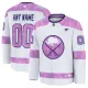 Fanatics Buffalo Sabres Hockey Fights Cancer Personalisiert 24/25 Practice Trikot - Herren (Weiss) Fanatics Buffalo Sabres Hockey Fights Cancer Personalisiert 24/25 Practice Trikot - Herren (Weiss)