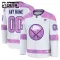 Fanatics Buffalo Sabres Hockey Fights Cancer Personalisiert 24/25 Practice Trikot - Kinder (Weiss)