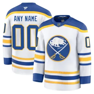 Fanatics Buffalo Sabres Personalisiert 24/25 Away Premium Trikot - Herren (Weiss)