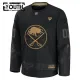 Fanatics Buffalo Sabres Personalisiert 24/25 Military Appreciation Practice Trikot - Kinder (Schwarz)