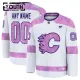 Fanatics Calgary Flames Hockey Fights Cancer Personalisiert 24/25 Practice Trikot - Kinder (Weiss) Fanatics Calgary Flames Hockey Fights Cancer Personalisiert 24/25 Practice Trikot - Kinder (Weiss)